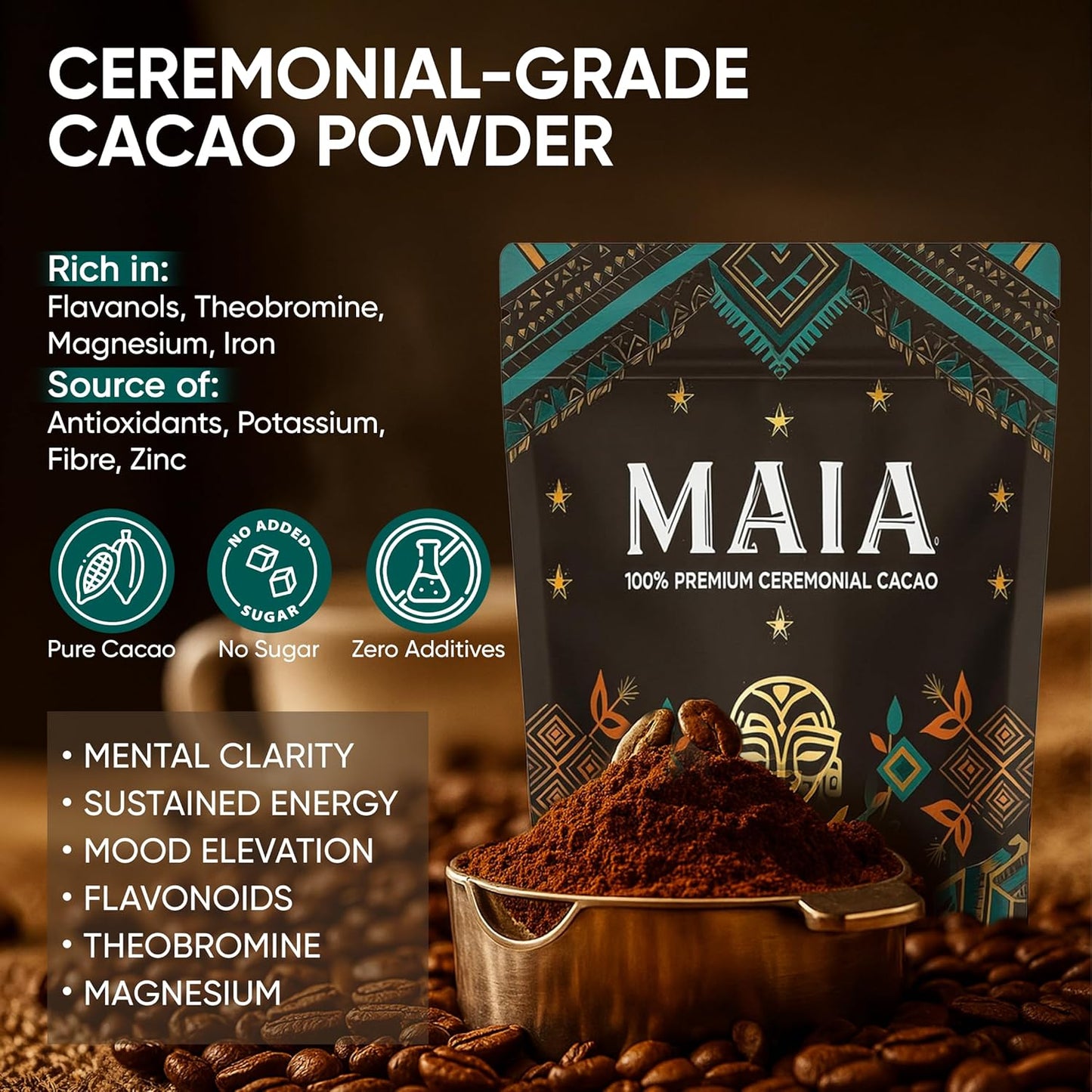 MAIA CEREMONIAL CACAO (7 ONZ) 30 SERVINGS