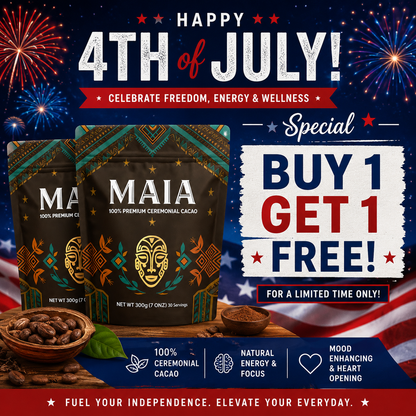 BUY 1 GET 1 MAIA CEREMONIAL CACAO (7 ONZ) 30 SERVINGS